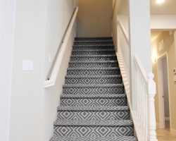 New house interior, stairs to the second floor